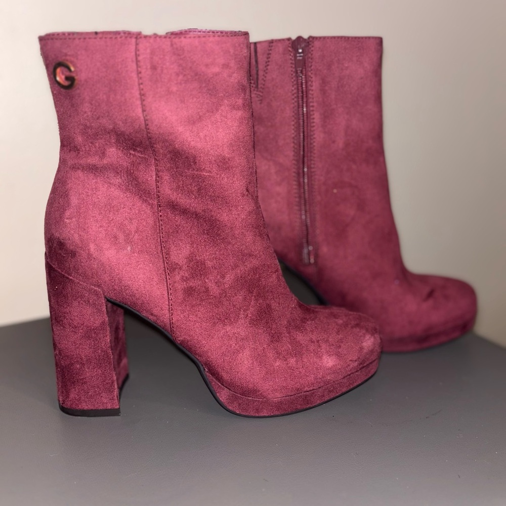 Burgundy Boots Size 6